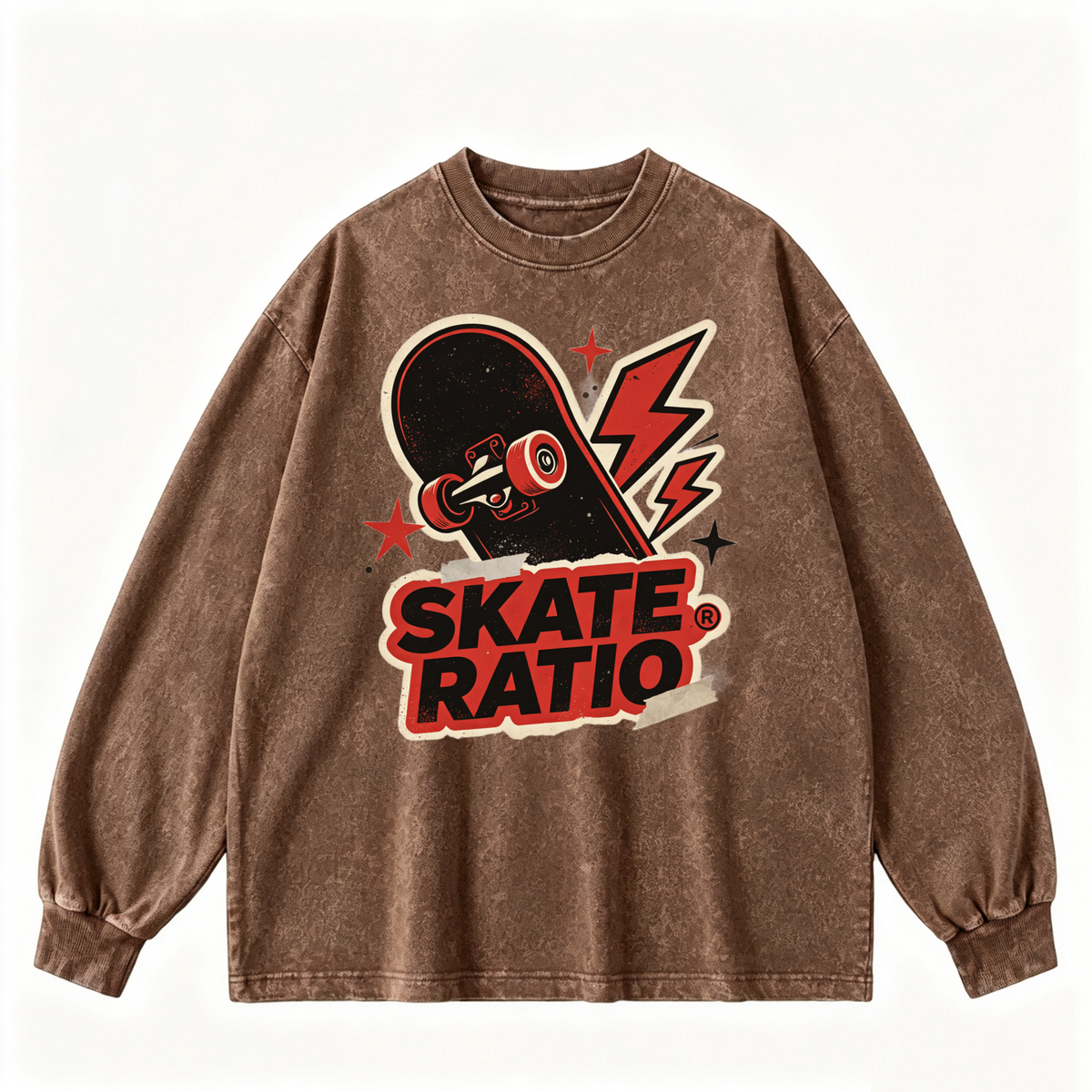 Vintage-wash sweatshirt
