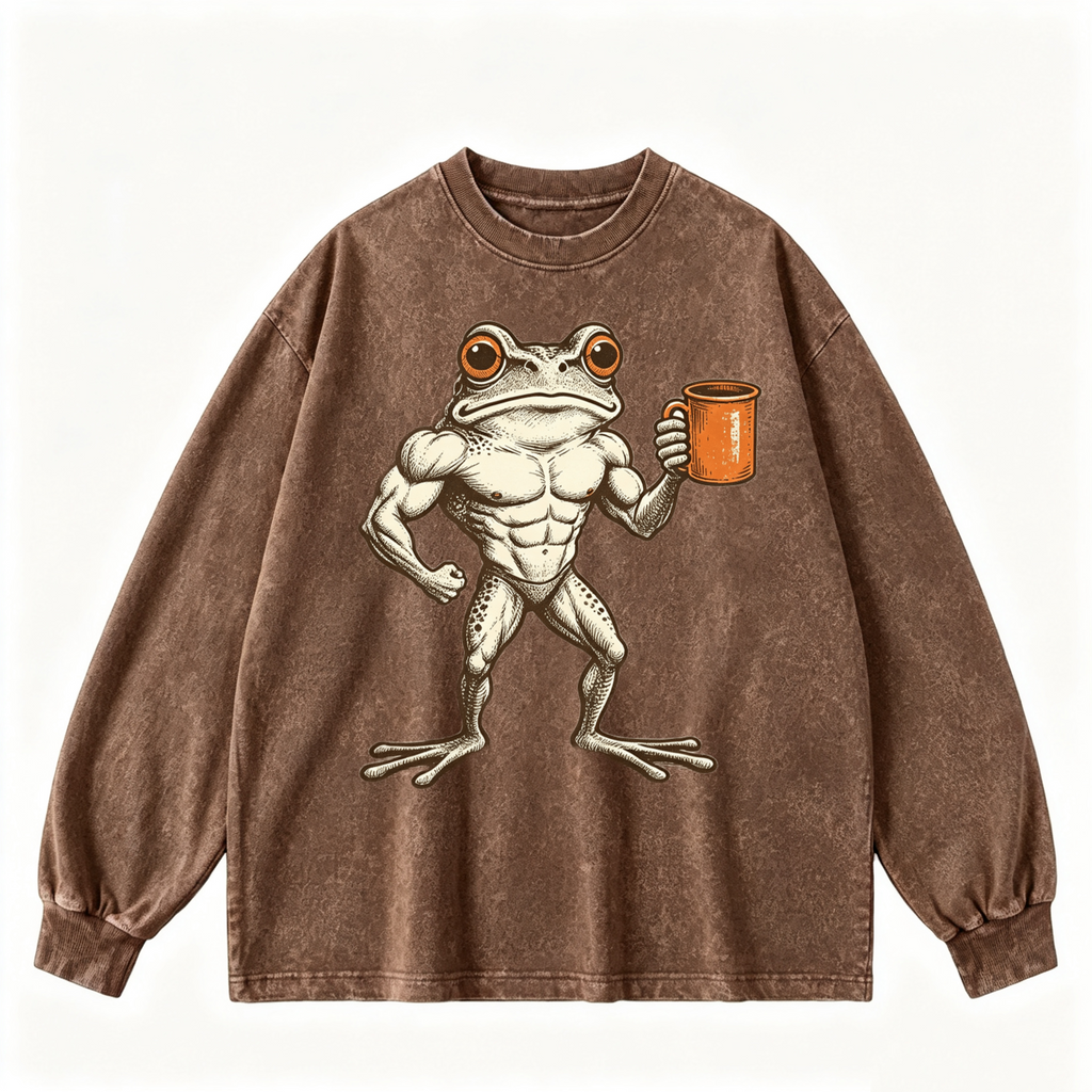 Vintage-wash sweatshirt