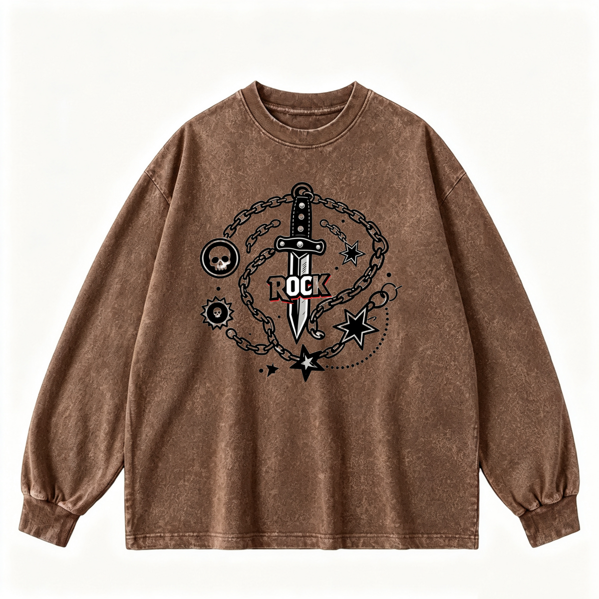 Vintage-wash sweatshirt