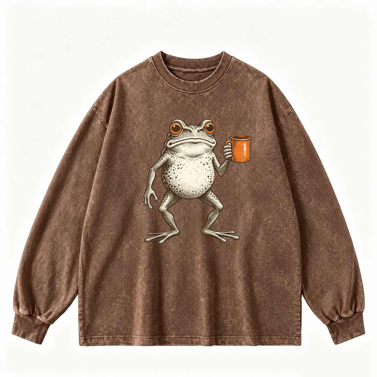 Vintage-wash sweatshirt