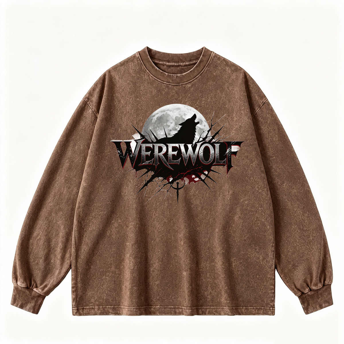 Vintage-wash sweatshirt