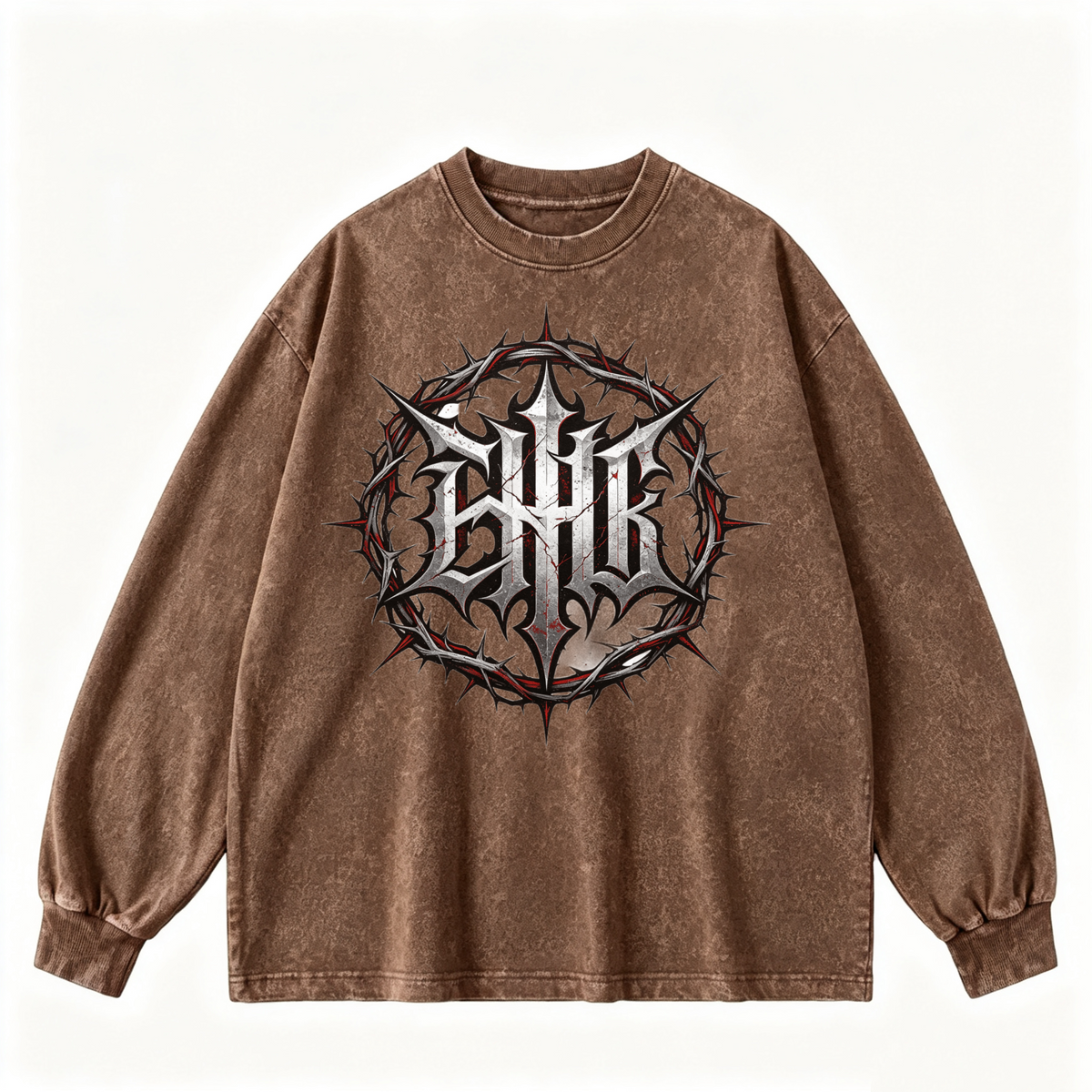 Vintage-wash sweatshirt