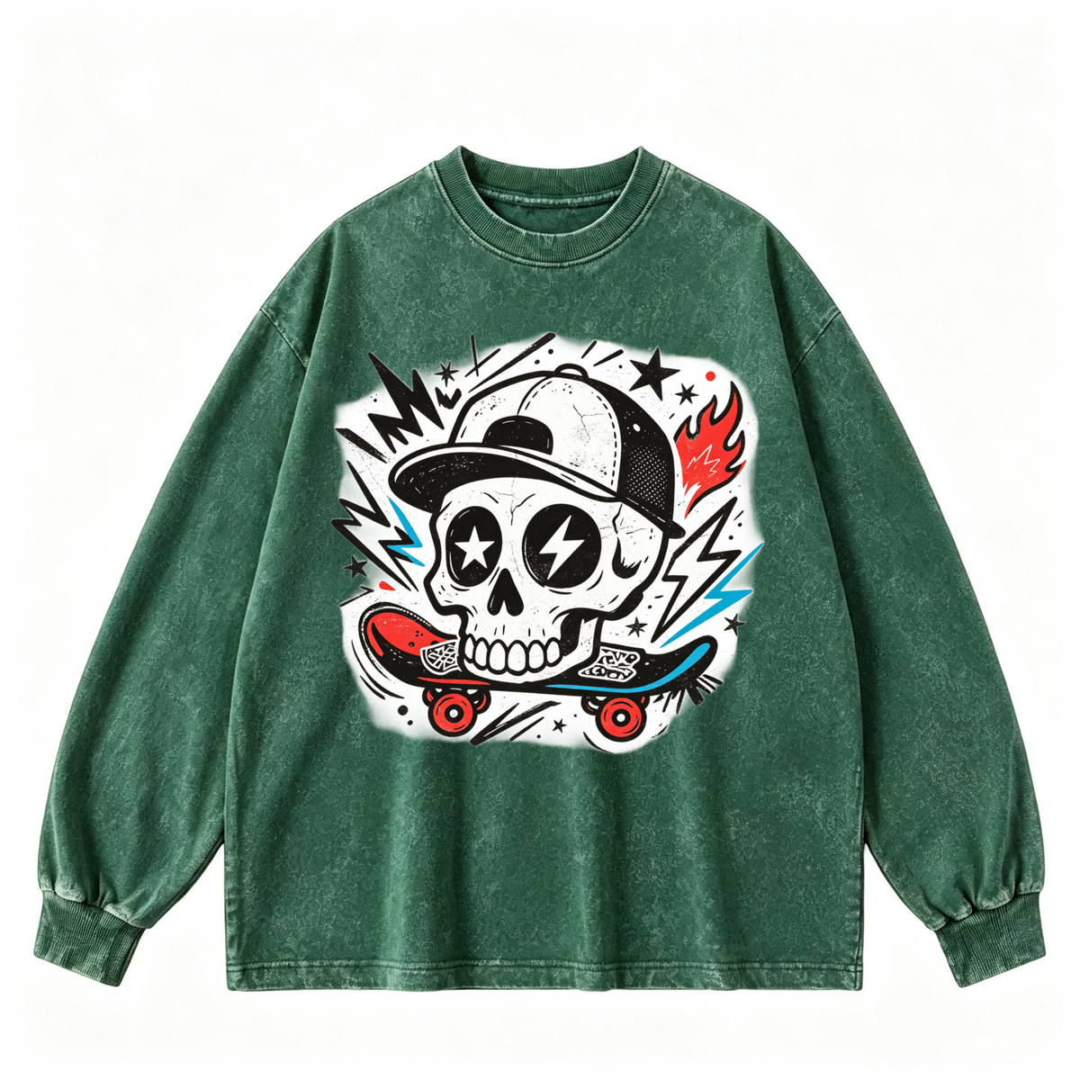 Vintage-wash sweatshirt