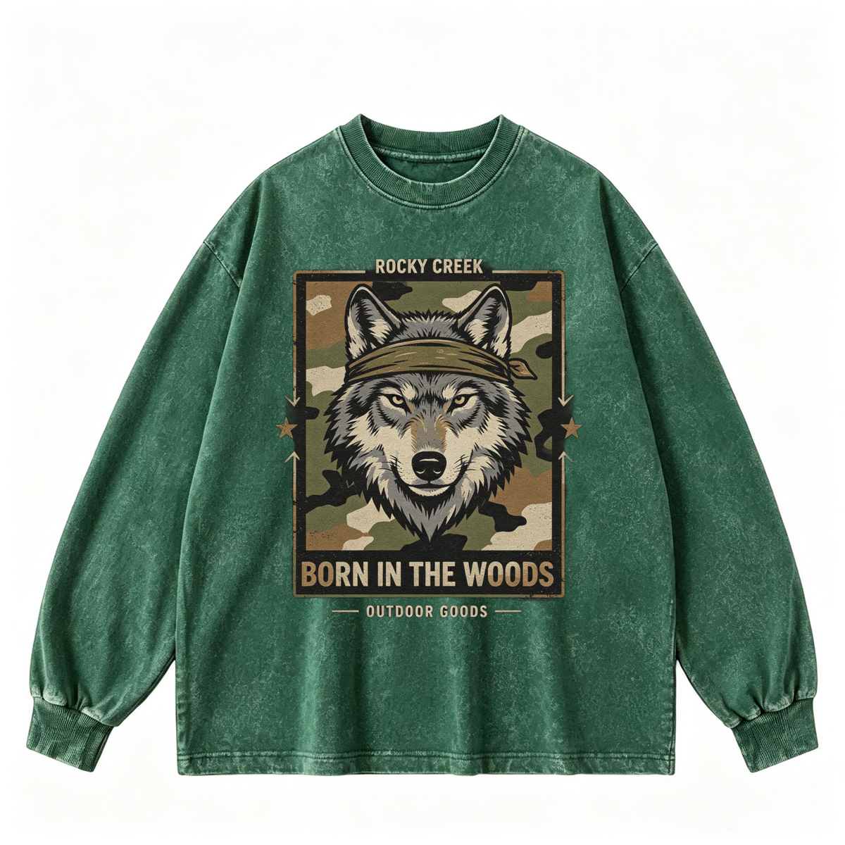 Vintage-wash sweatshirt