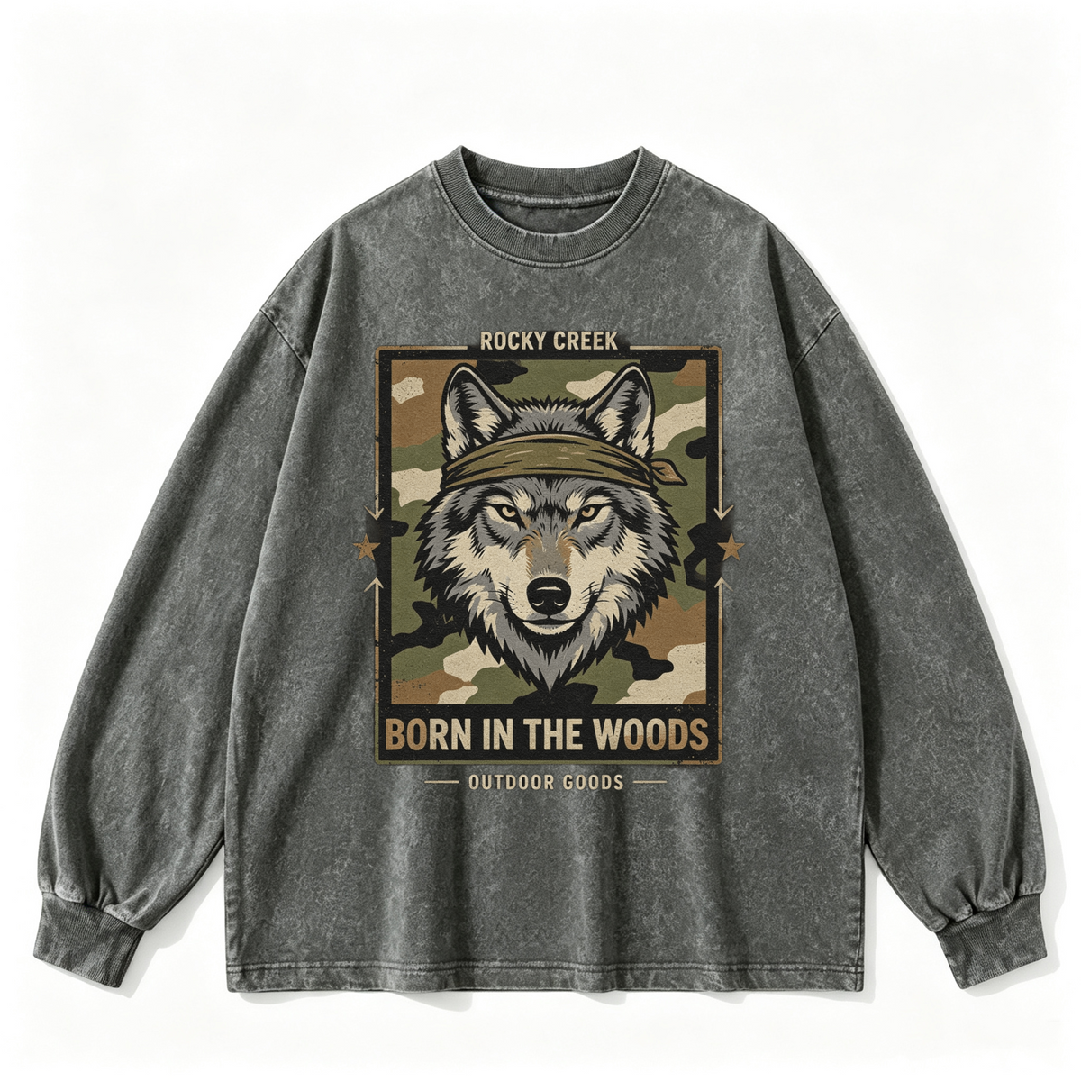 Vintage-wash sweatshirt