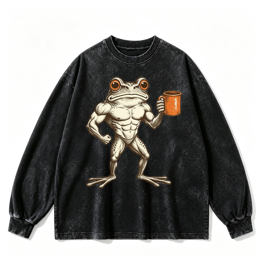 Vintage-wash sweatshirt