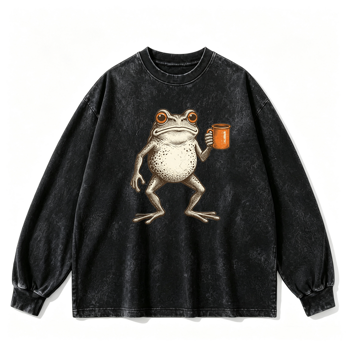 Vintage-wash sweatshirt