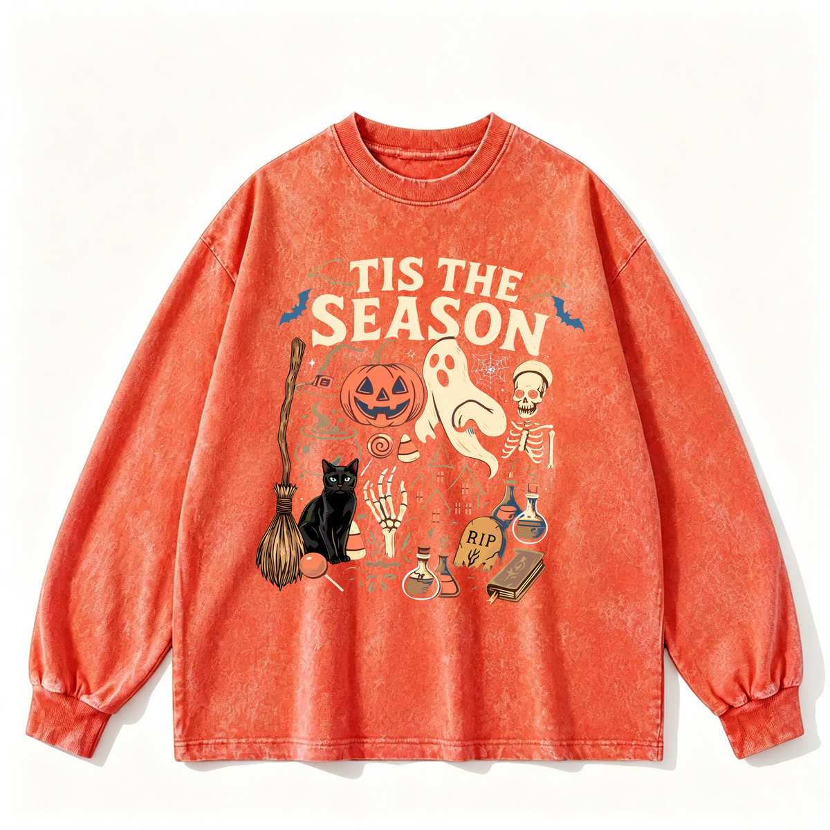 Vintage-wash sweatshirt