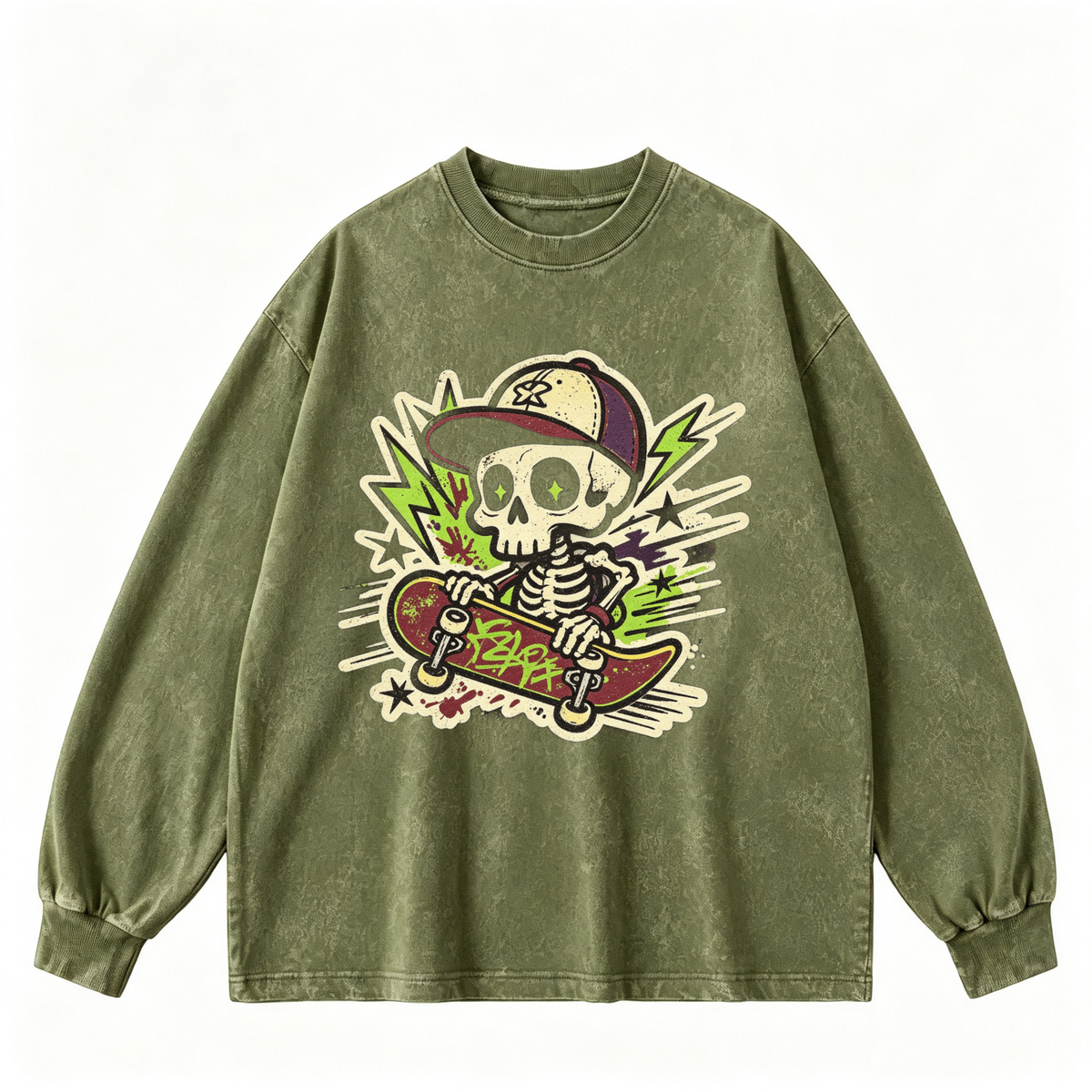 Vintage-wash sweatshirt