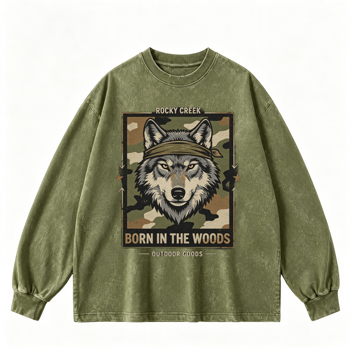 Vintage-wash sweatshirt