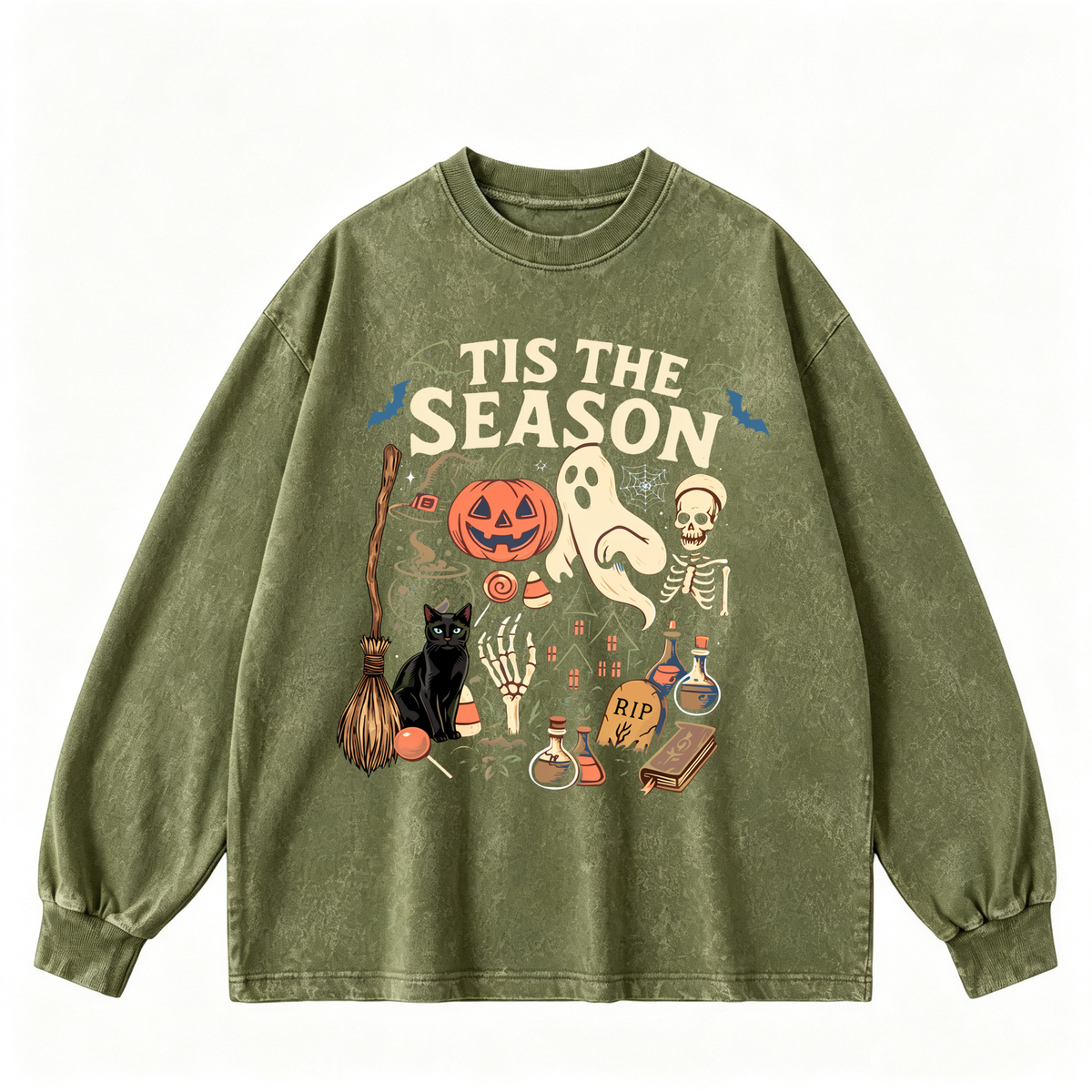 Vintage-wash sweatshirt