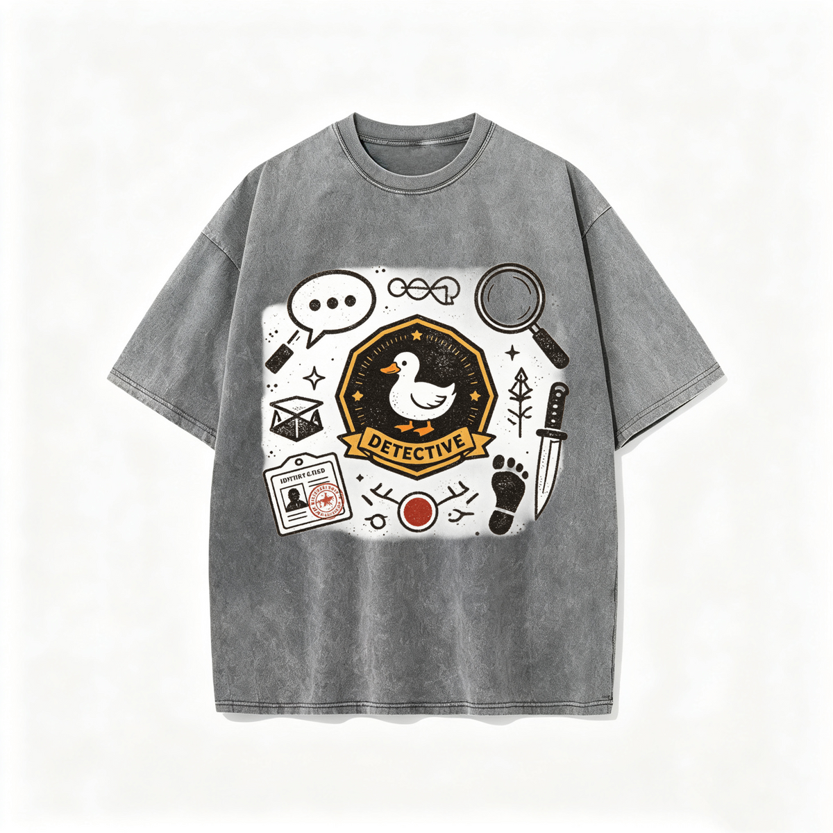 Unisex Autumn Short-Sleeve Tee – Pure Cotton with Small Printed Logo