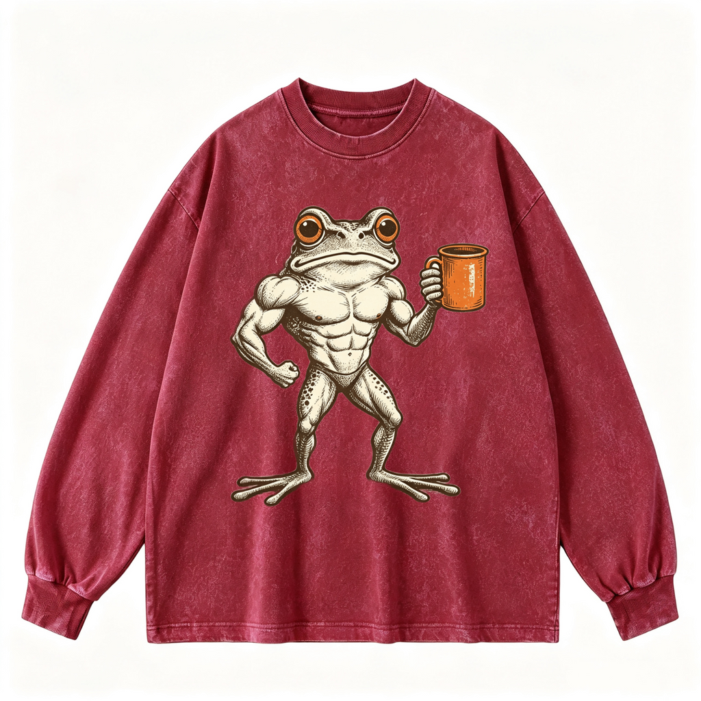 Vintage-wash sweatshirt