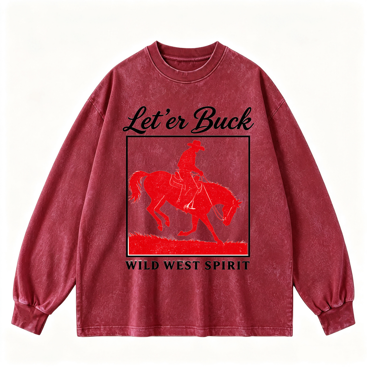 Vintage-wash sweatshirt