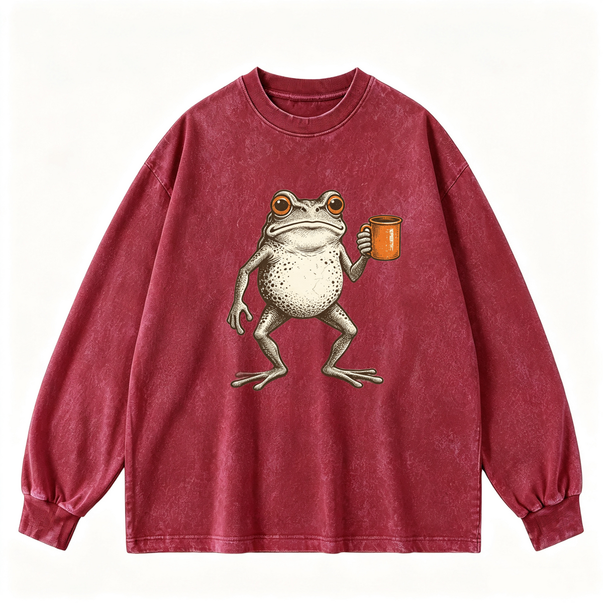 Vintage-wash sweatshirt