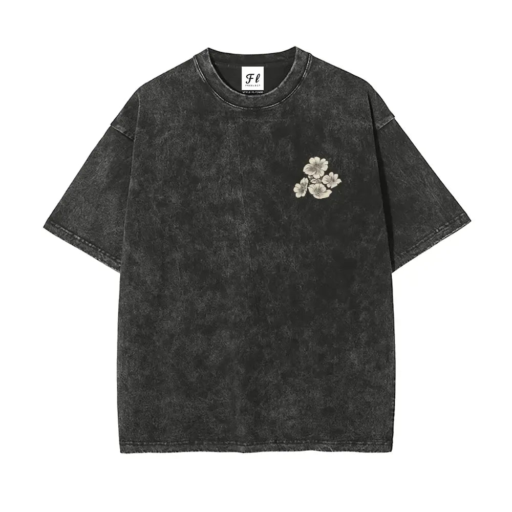 Oversized washed T-shirt (S–5XL), unisex, crafted from soft, pre-shrunk tie-dye cotton—the perfect choice for a streetwear look.