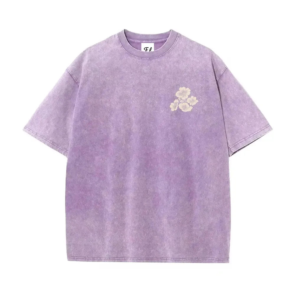Oversized washed T-shirt (S–5XL), unisex, crafted from soft, pre-shrunk tie-dye cotton—the perfect choice for a streetwear look.