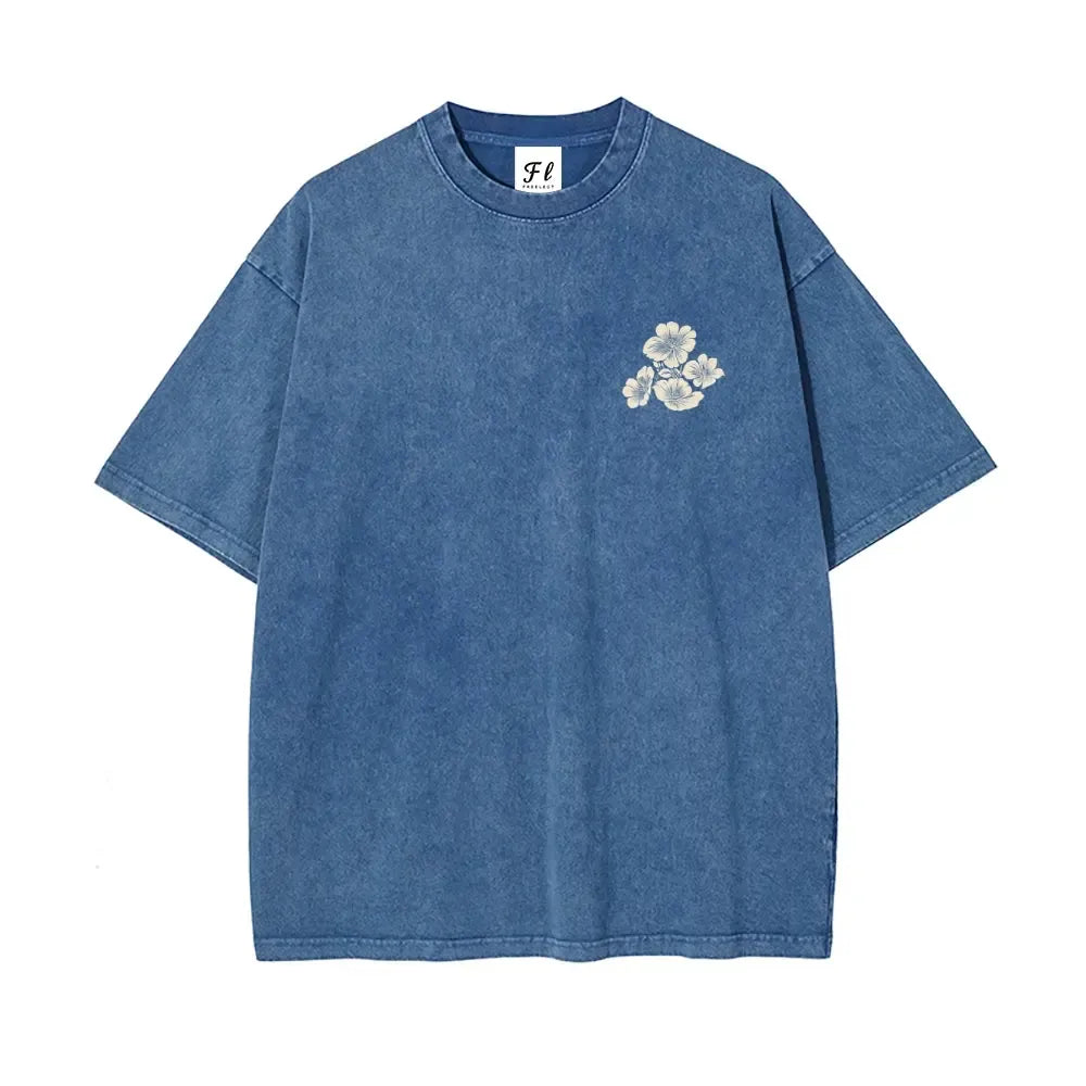 Oversized washed T-shirt (S–5XL), unisex, crafted from soft, pre-shrunk tie-dye cotton—the perfect choice for a streetwear look.